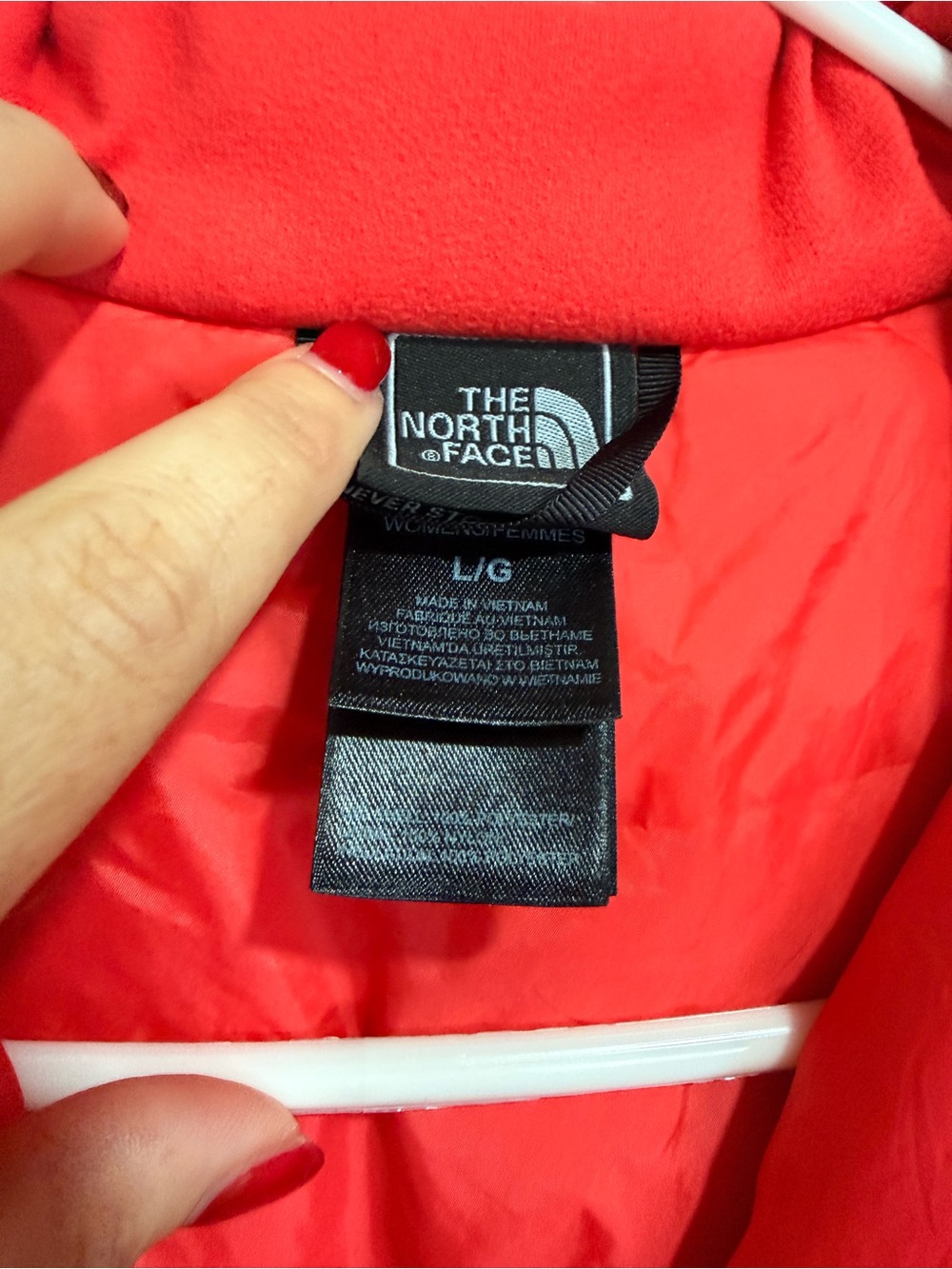 North Face 2-in-1 Jacket Women’s L Coral Zip-In Layer - Picture 2 of 10